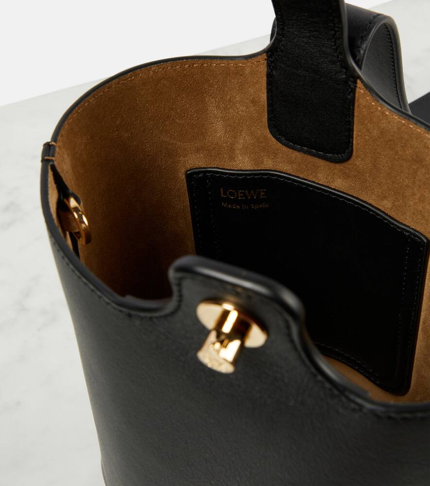 Loewe Pebble Mini leather bucket bag