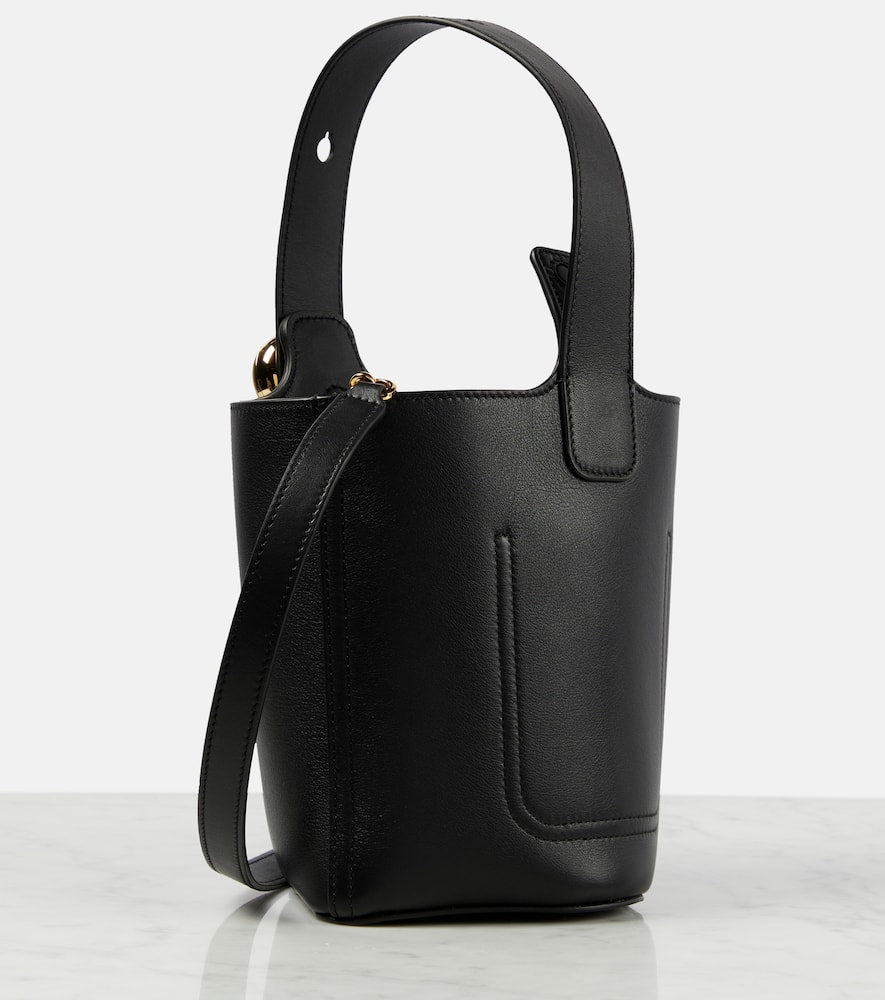 Loewe Pebble Mini leather bucket bag