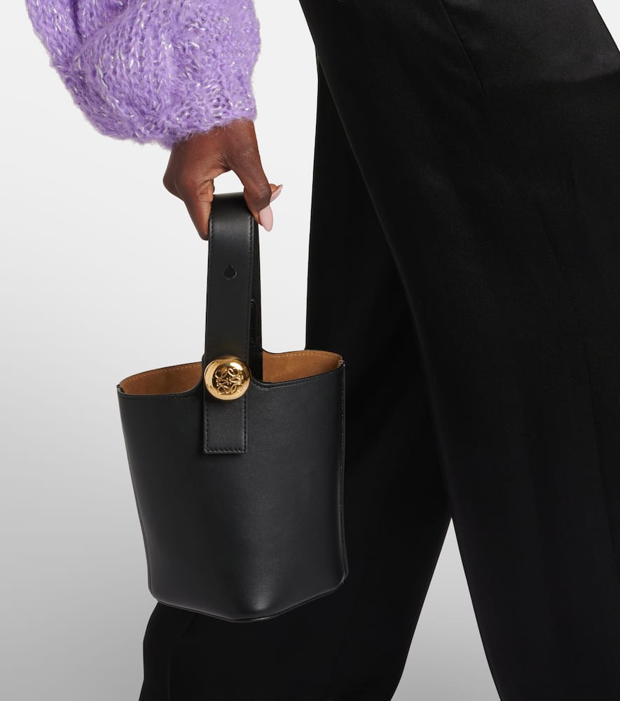 Loewe Pebble Mini leather bucket bag