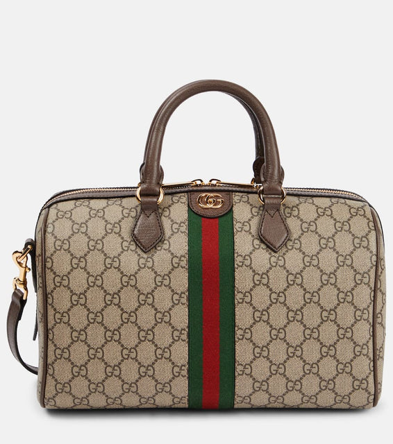 Gucci Ophidia GG Canvas Web Stripe Medium tote bag. Shop Gucci Tote Bags for women now.