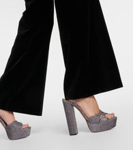 Aquazzura Sinner 140 metallic platform sandals