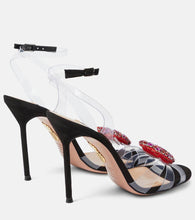 Aquazzura Love Me 105 embellished PVC sandals