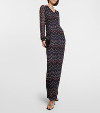 Missoni Zig Zag sequined maxi dress