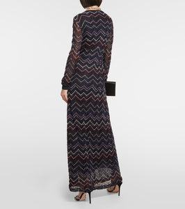 Missoni Zig Zag sequined maxi dress