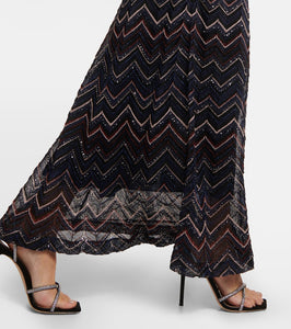 Missoni Zig Zag sequined maxi dress