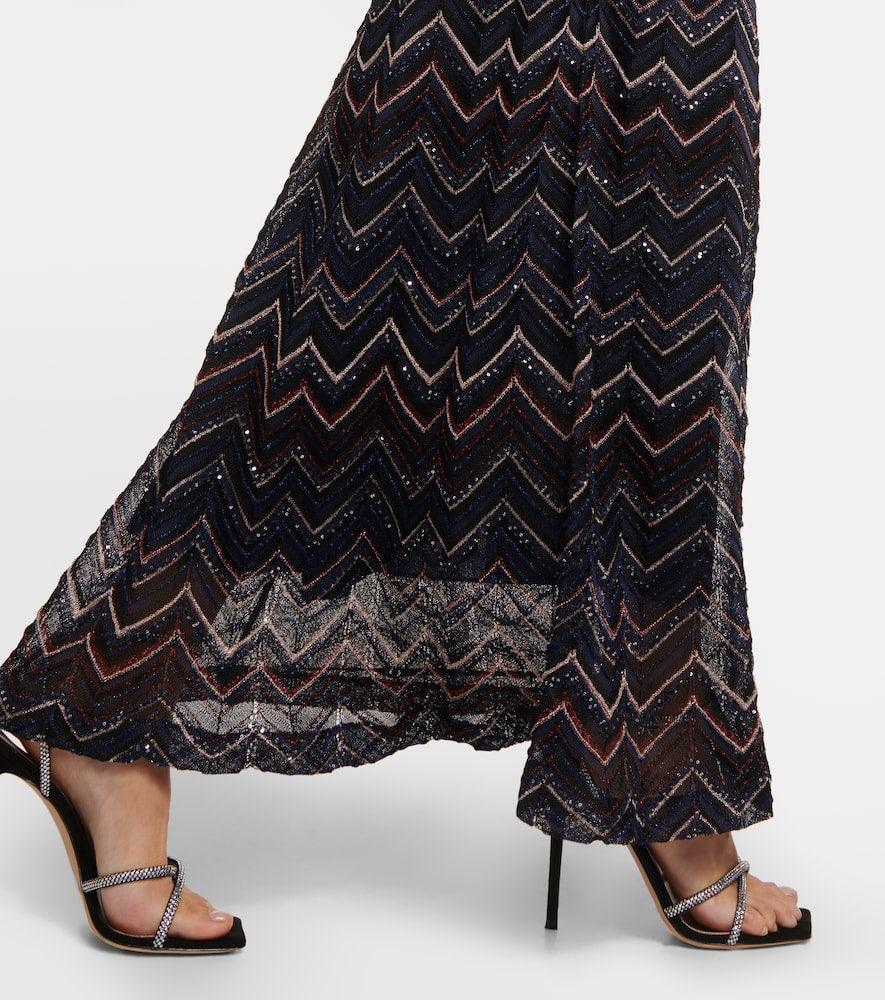 Missoni Zig Zag sequined maxi dress