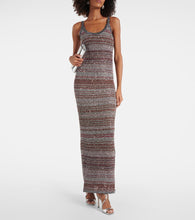 Missoni Striped sequined maxi dress