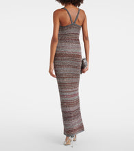 Missoni Striped sequined maxi dress
