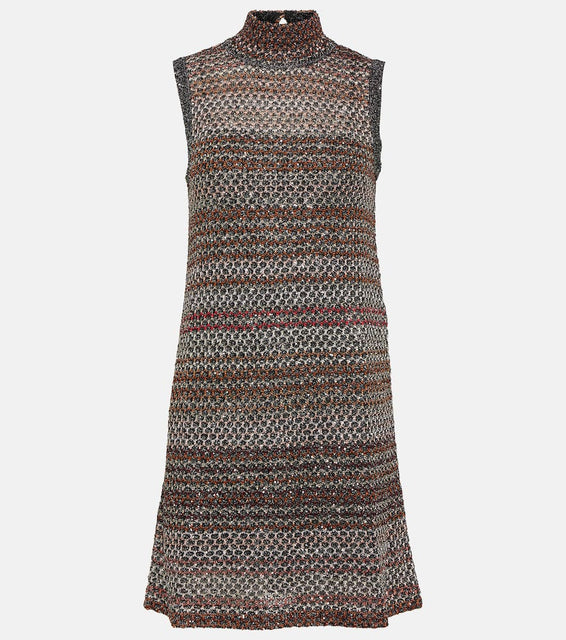 Missoni Printed metallic minidress