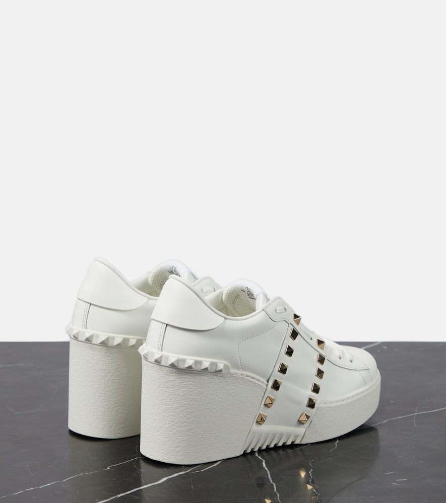 Valentino Garavani Open Disco leather wedge sneakers