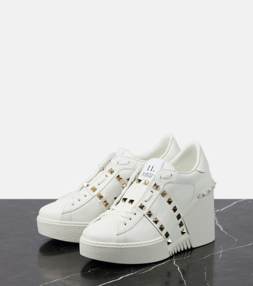 Valentino Garavani Open Disco leather wedge sneakers