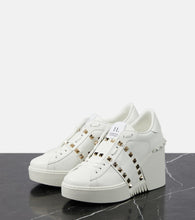Valentino Garavani Open Disco leather wedge sneakers