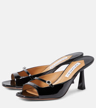 Aquazzura Soul Sister 75 patent leather mules