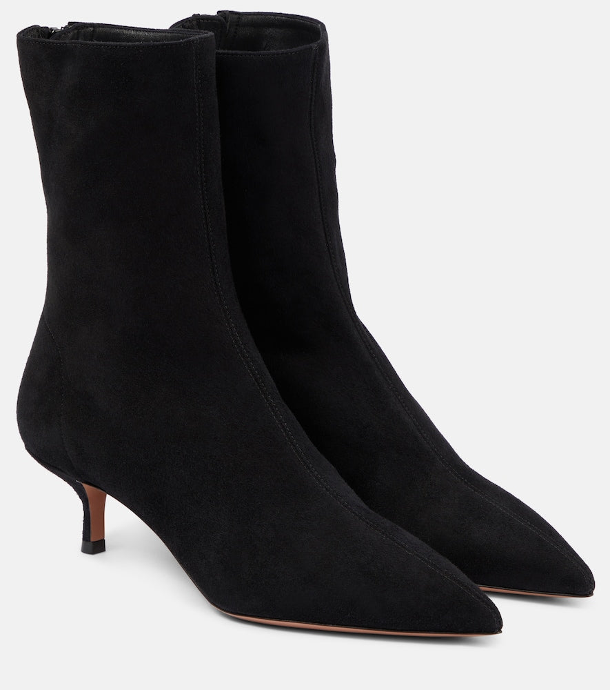 Aquazzura Montmartre 50 suede ankle boots - Aquazzura Montmartre 50 绒面革踝靴