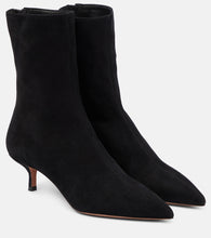 Aquazzura Montmartre 50 suede ankle boots - Aquazzura Montmartre 50 绒面革踝靴