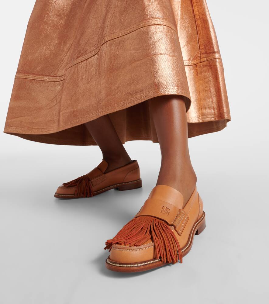Ulla Johnson Fringed leather loafers