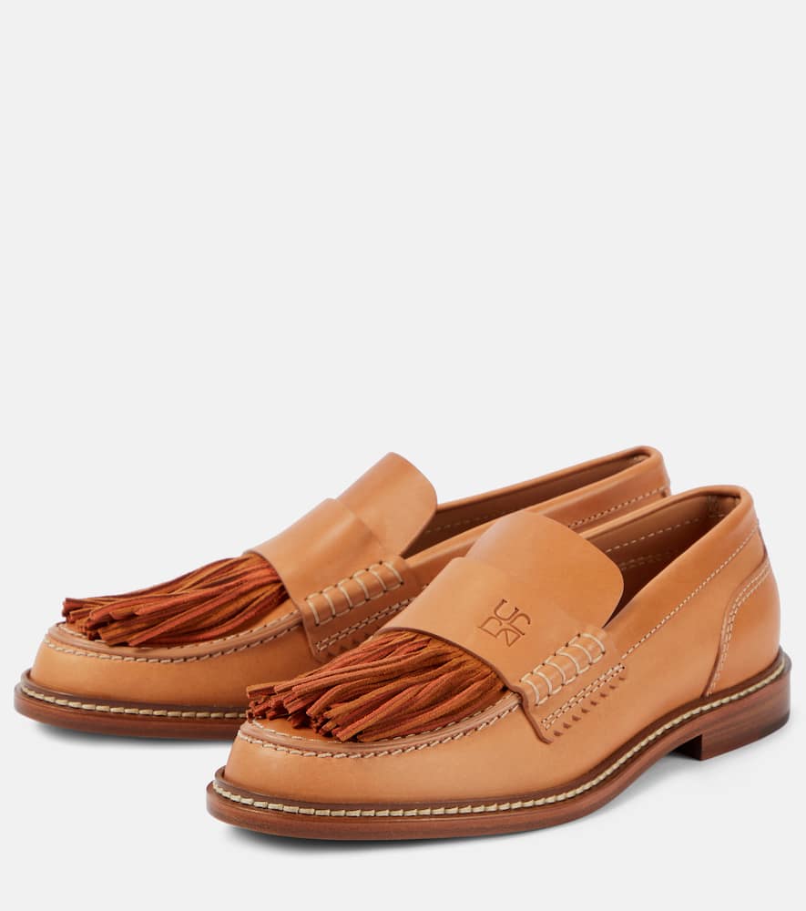 Ulla Johnson Fringed leather loafers