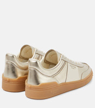 Valentino Garavani Upvillage metallic leather sneakers