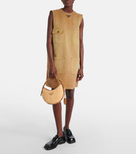 Prada Arqu√É¬© woven leather-trimmed shoulder bag