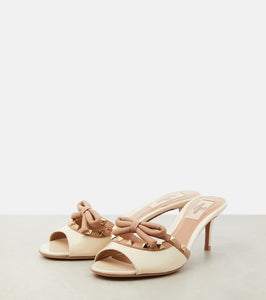 Valentino Garavani Rockstud patent leather mules