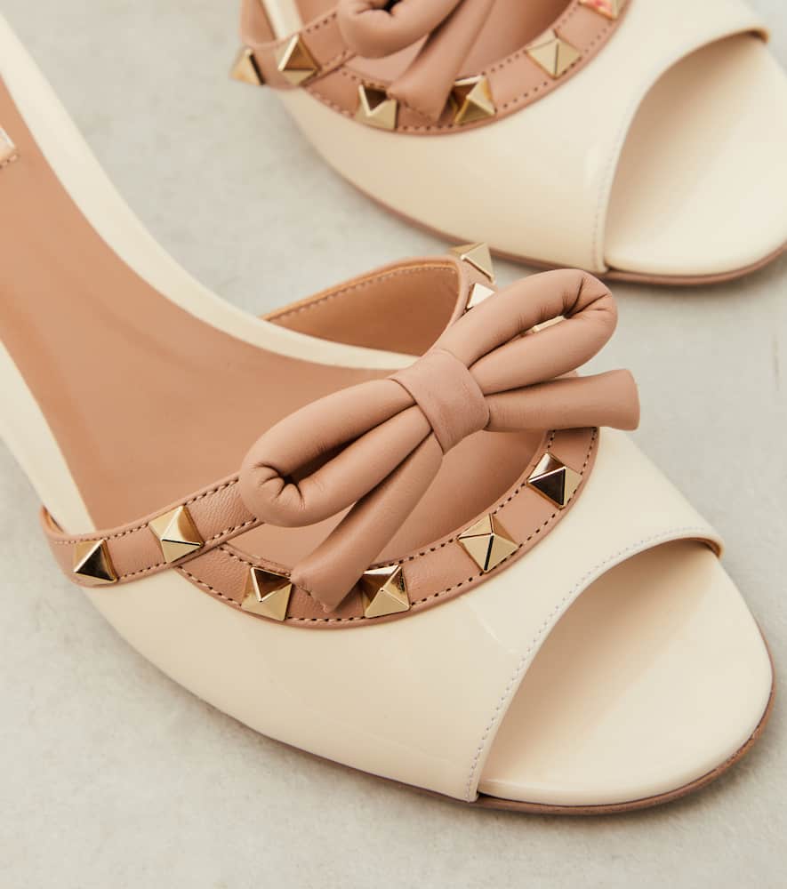 Valentino Garavani Rockstud patent leather mules
