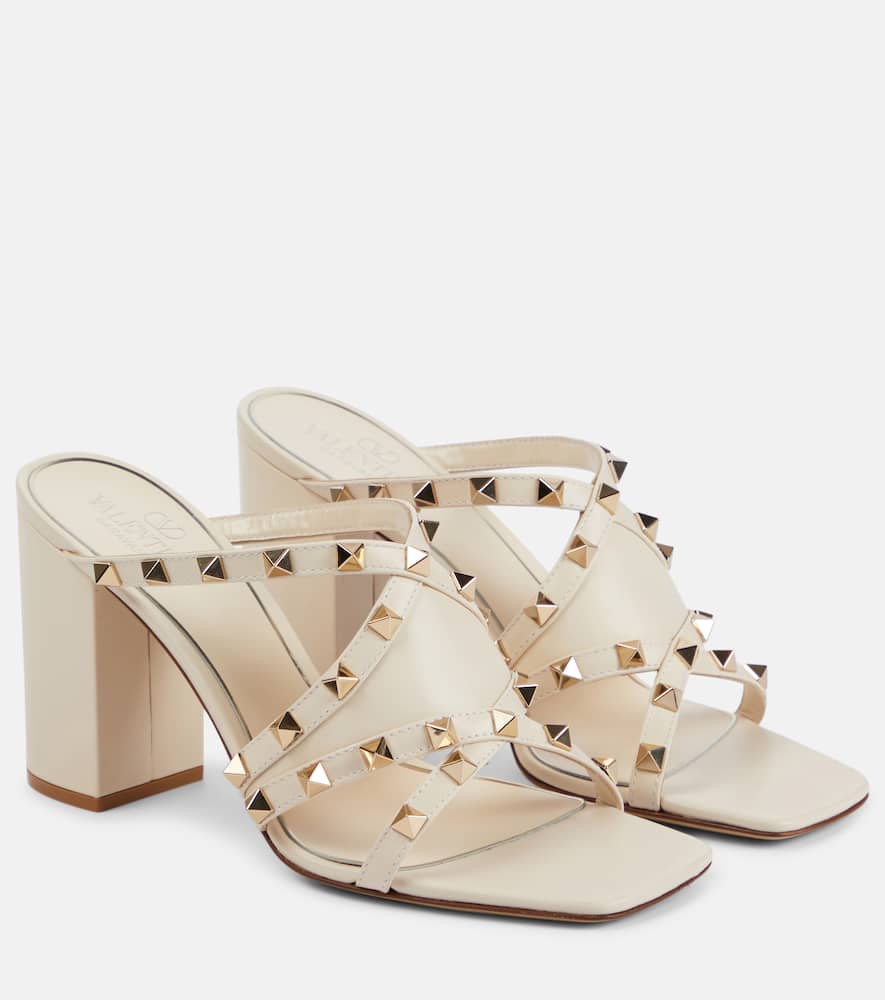 Valentino Garavani Rockstud 90 leather mules