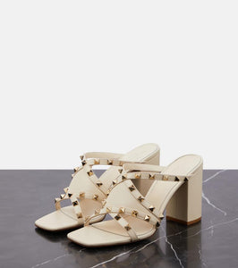 Valentino Garavani Rockstud 90 leather mules
