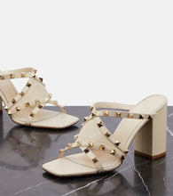 Valentino Garavani Rockstud 90 leather mules