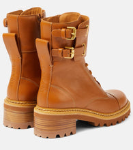See By Chloe Mallory leather lace-up boots