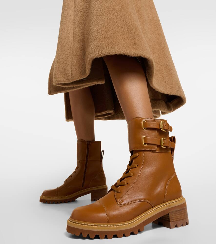See By Chloe Mallory leather lace-up boots