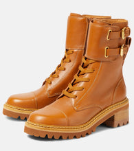 See By Chloe Mallory leather lace-up boots