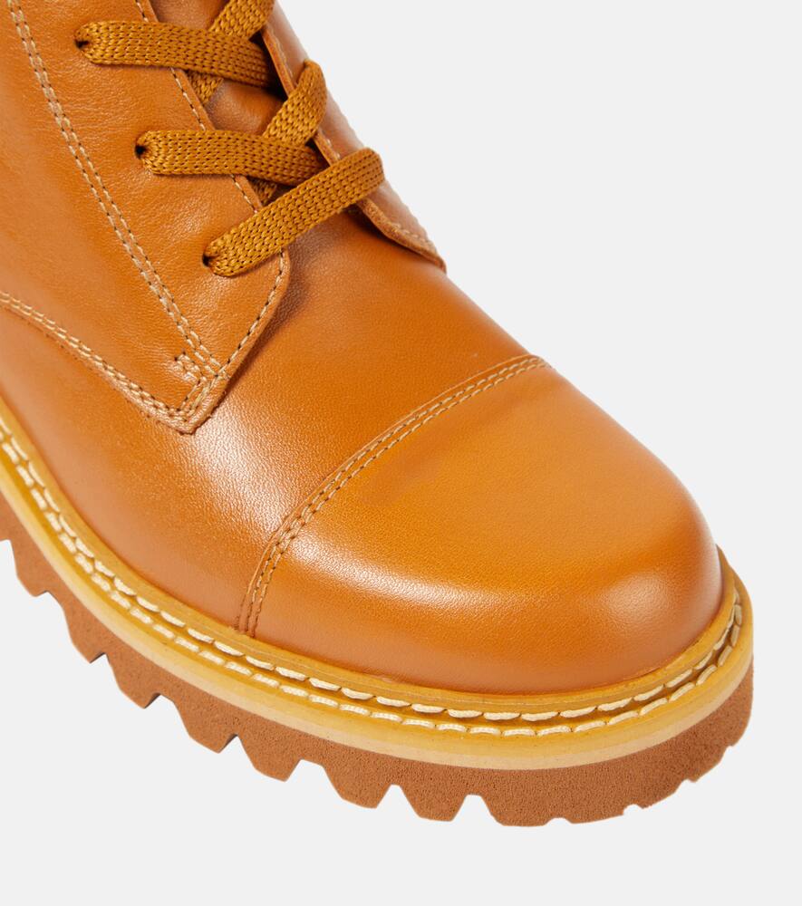 See By Chloe Mallory leather lace-up boots