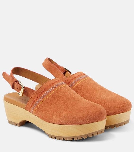 See By Chloe Pheebe suede clogs