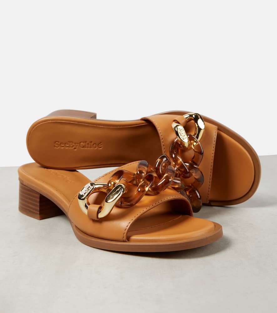 See By Chloe Embellished leather mules