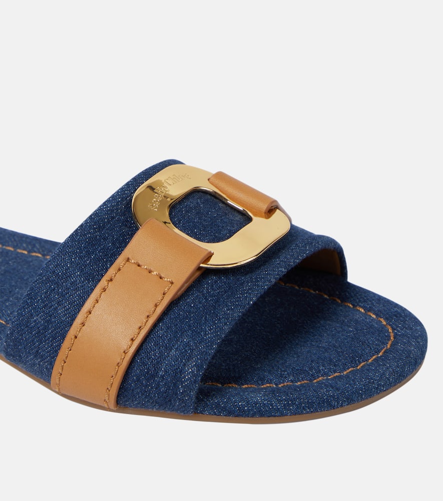 See By Chloe Klaire denim slides