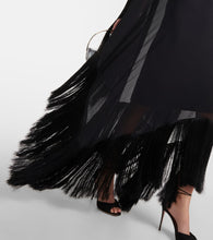 Taller Marmo Mrs Ross Spirito fringed silk kaftan