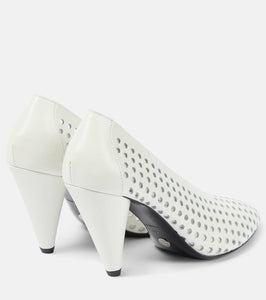 Proenza Schouler Perforated Cone leather pumps