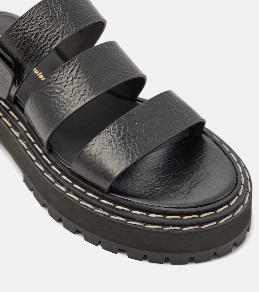 Proenza Schouler Lug leather sandals
