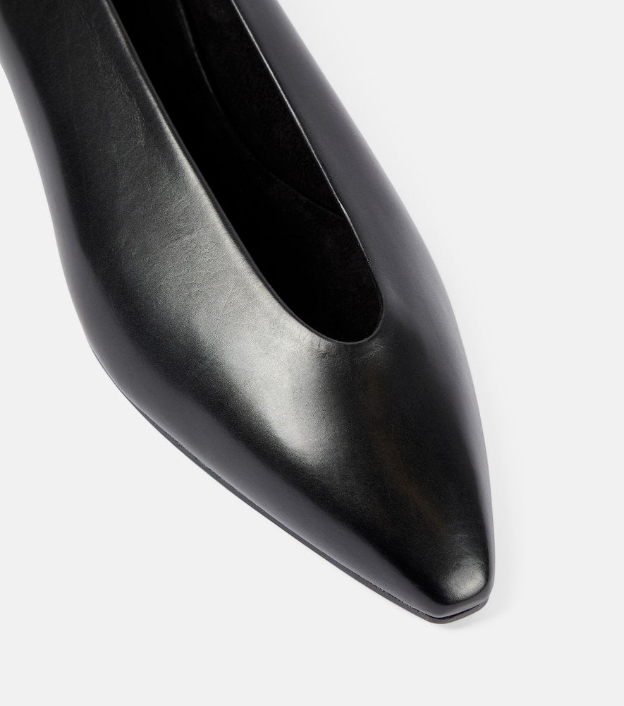 Loro Piana Rebecca leather ballet flats