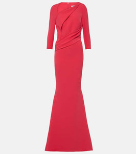 Safiyaa Pollina crêpe gown