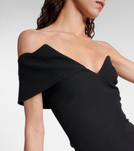 Safiyaa Asymmetric crêpe midi dress
