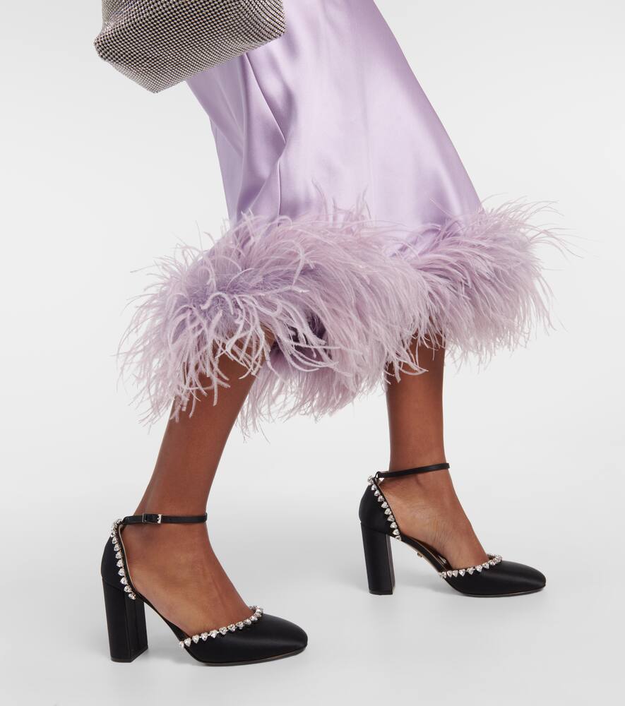 Mach & Mach Audrey 95 embellished satin pumps