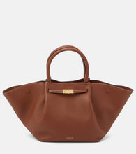 DeMellier Midi New York leather tote bag. Shop DeMellier Top-Handle Bags for women now.