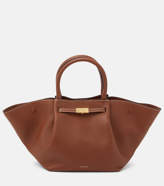 DeMellier Midi New York leather tote bag. Shop DeMellier Top-Handle Bags for women now.