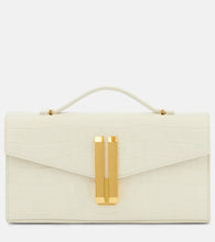 DeMellier Vancouver croc-effect leather clutch. Shop DeMellier Shoulder Bags for women now.