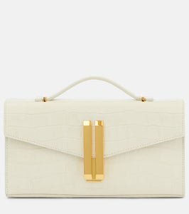 DeMellier Vancouver croc-effect leather clutch. Shop DeMellier Shoulder Bags for women now.