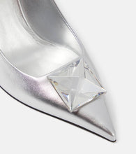 Valentino Garavani One Stud metallic leather pumps