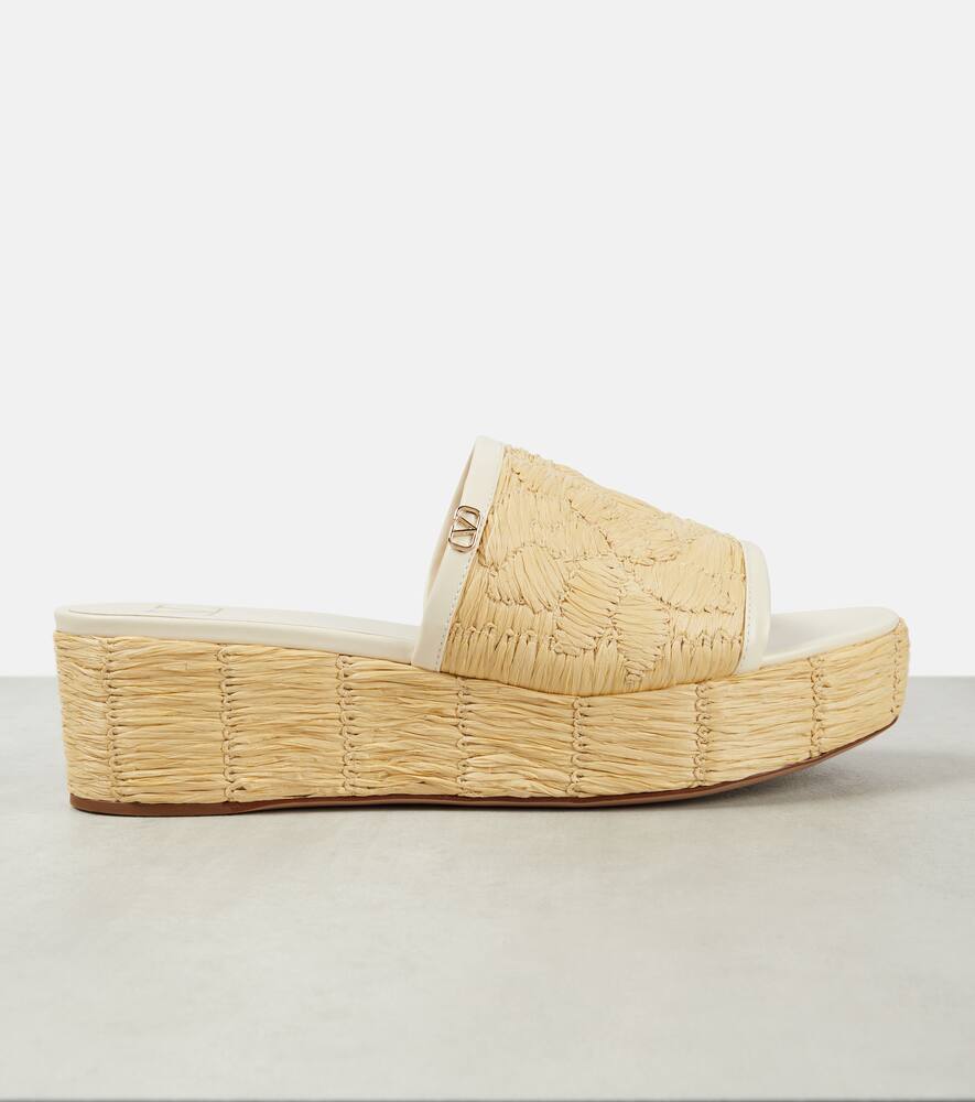 Valentino Garavani Platform espadrille slides