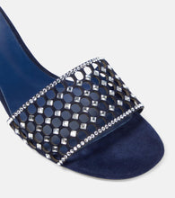 Rene Caovilla Embellished suede mules