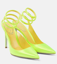 Rene Caovilla Cleo crystal-embellished satin pumps - Rene Caovilla Cleo 水晶装饰缎面高跟鞋